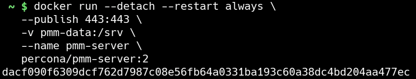 Installing PMM Server - figure 14
