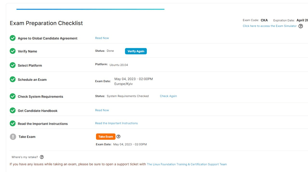 CKA exam scheduling - figure 6