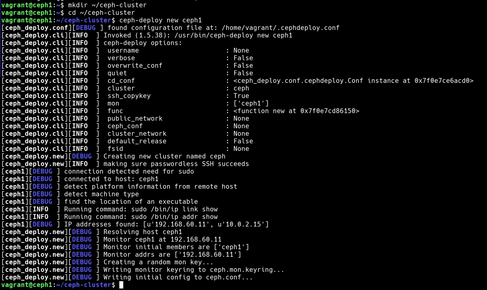 Create a Ceph Cluster - figure 3