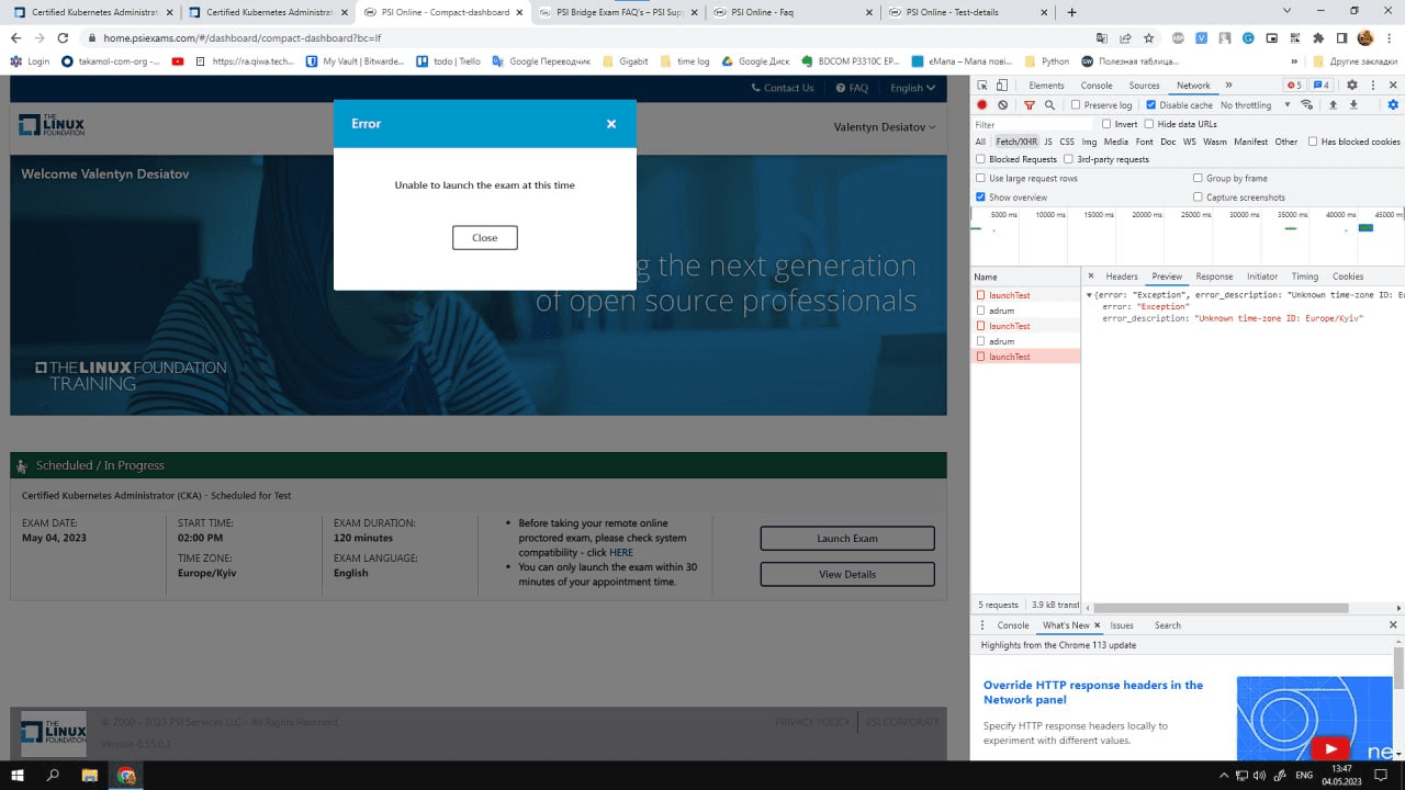 CKA exam scheduling - figure 7