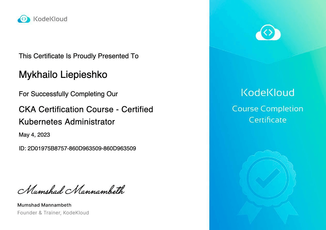 KodeKloud courses - figure 2