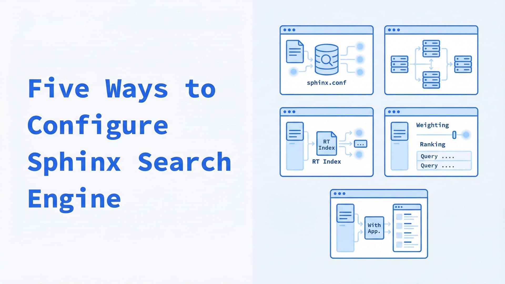 Five ways to configure Sphinx search engine