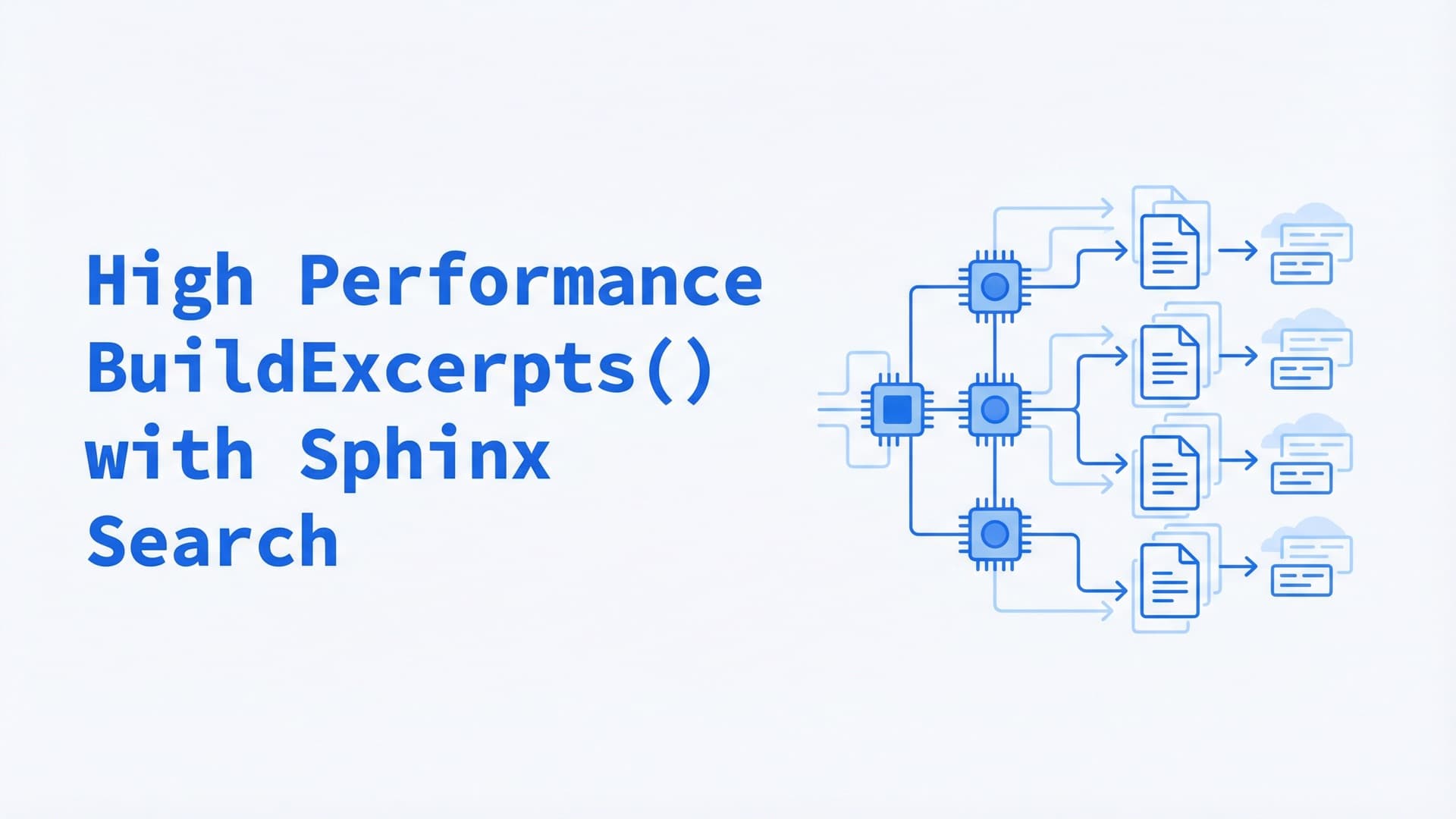 High performance BuildExcerpts() with Sphinx Search