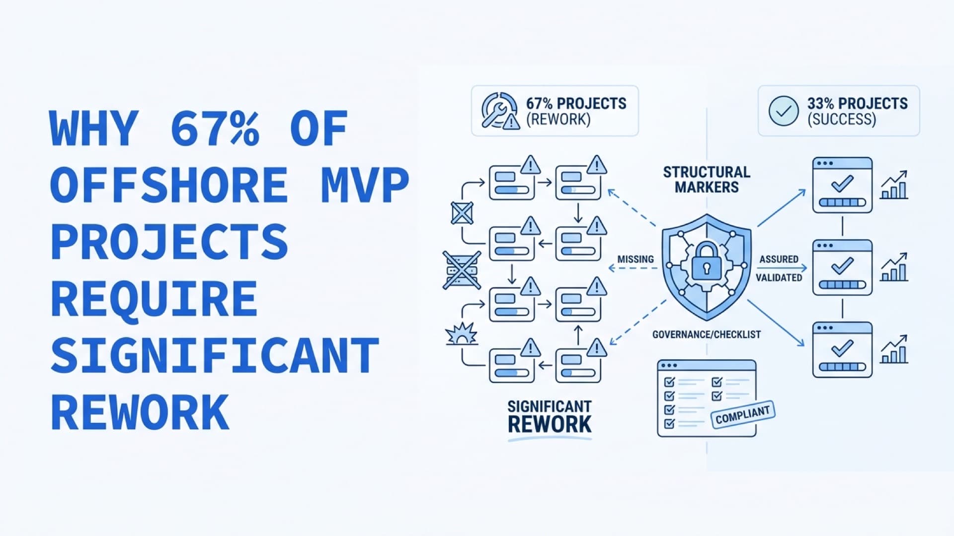 Why 67% of Offshore MVP Projects Require Significant Rework