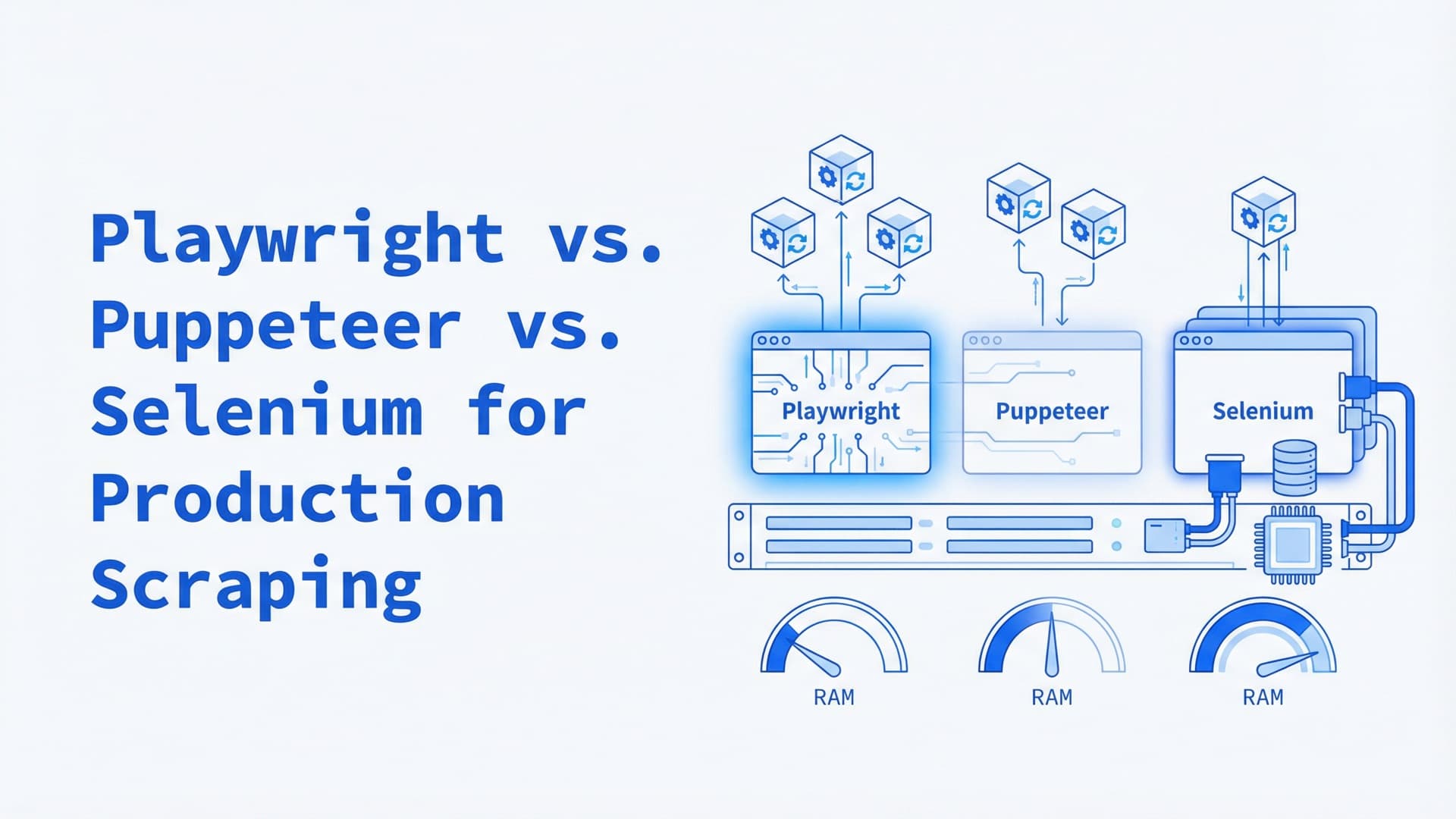 Playwright vs. Puppeteer vs. Selenium for Production Scraping: A 2026 Comparison