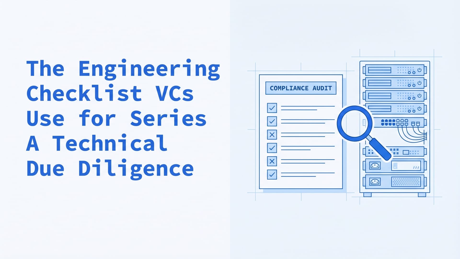 The Engineering Checklist VCs Use for Series A Technical Due Diligence