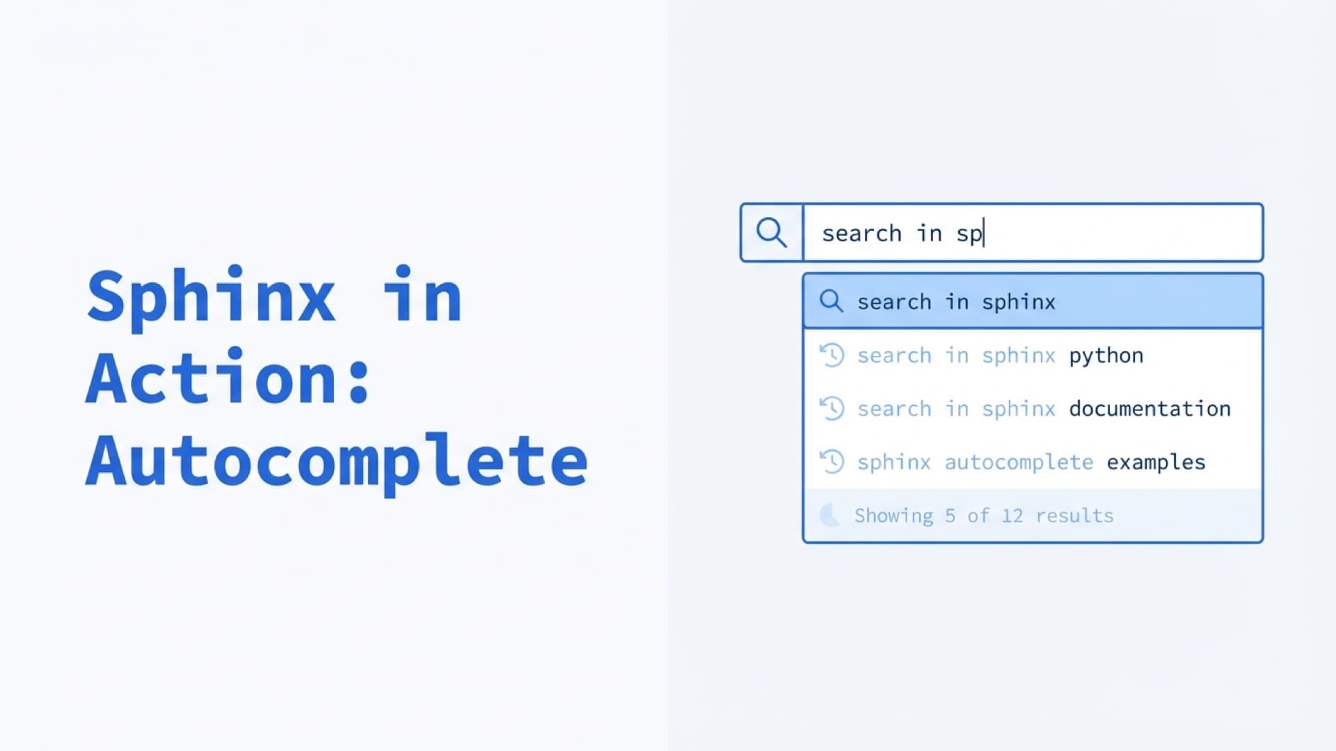 Sphinx in Action: Autocomplete