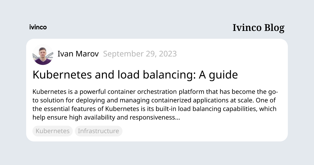 and load balancing A guide Ivinco Blog